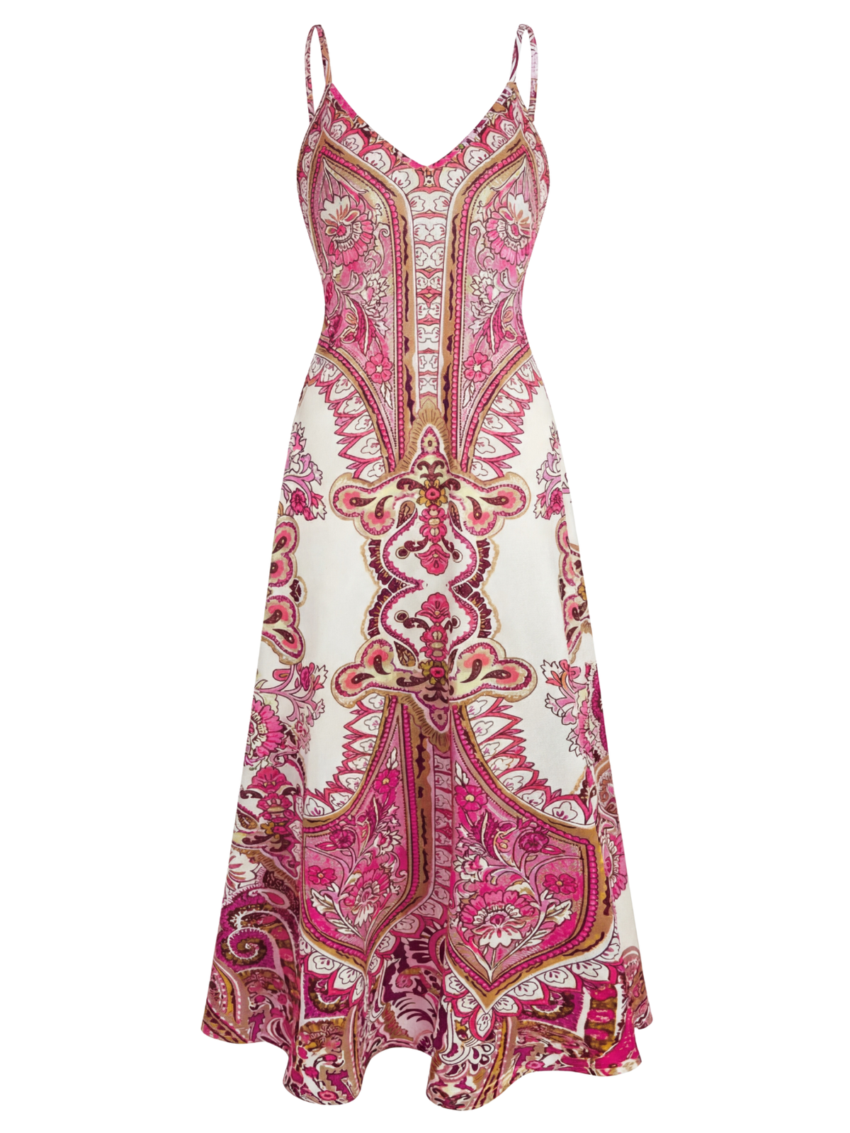 OTTILIE™ – Boho Floral Print Sleeveless Dress