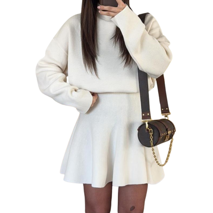 PHOEBET - Half-High Neck Loose Fit Knit