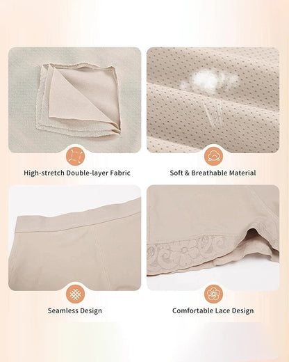High Waist Women Hip Enhancer Shapewear Tummy Control Lace Body Shaper