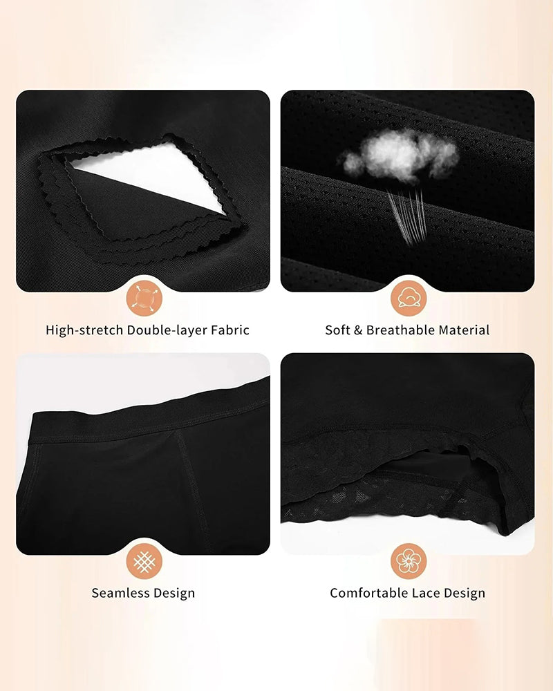 High Waist Women Hip Enhancer Shapewear Tummy Control Lace Body Shaper