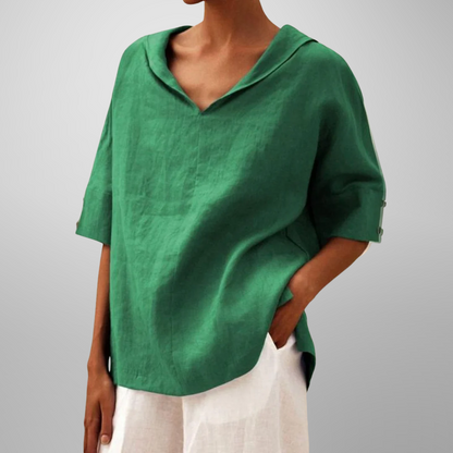 LUCY™ – Cotton Loose-Fitting Blouse