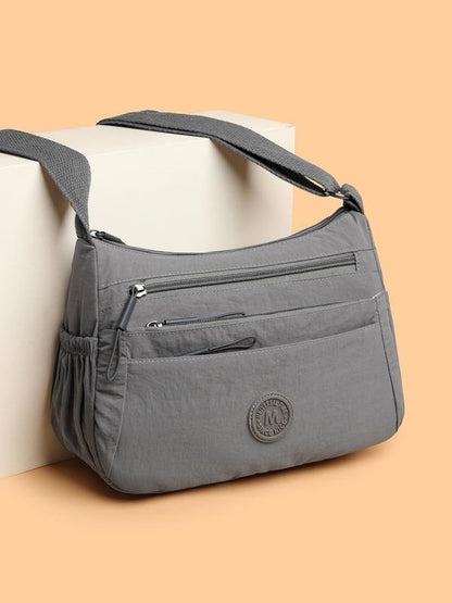 BETINAT - Solid Color Multi-Pocket Crossbody High-Quality