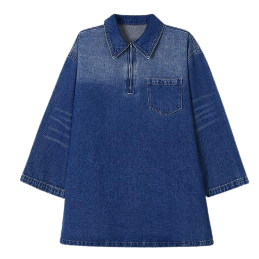 MARIAT - Loose Fit Denim Dress