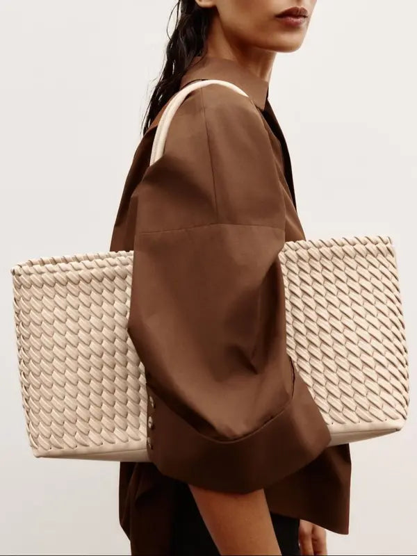 LINDSAYT - Woven Tote Bag for Casual