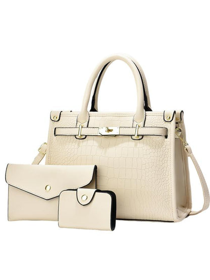 ALENORT - Crocodile Embossed Large Capacity Crossbody