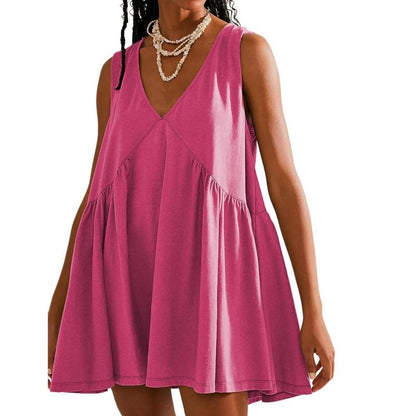 DANNAT - Women's V-Neck Tank Dress