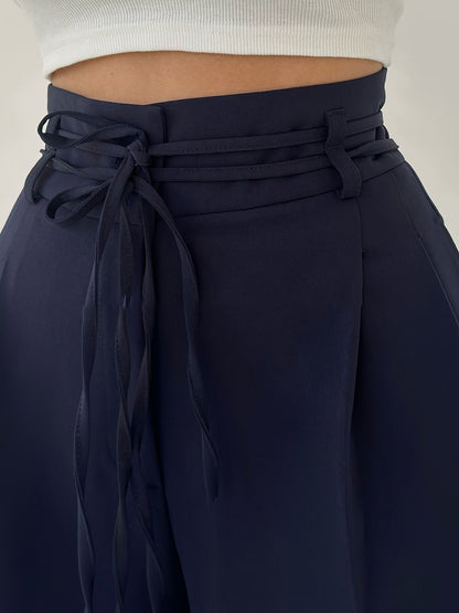 Josephine - High-Waisted Trousers with Wide Legs