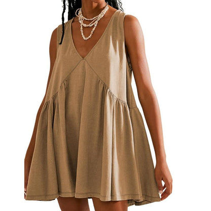 DANNAT - Women's V-Neck Tank Dress