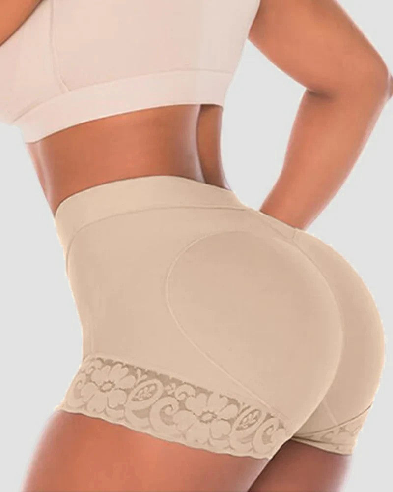 High Waist Women Hip Enhancer Shapewear Tummy Control Lace Body Shaper