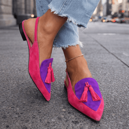 Dorotea™ Elegant Tassel Slingback Flats