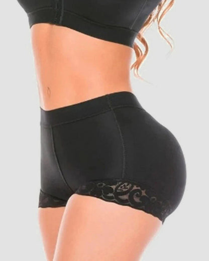 High Waist Women Hip Enhancer Shapewear Tummy Control Lace Body Shaper