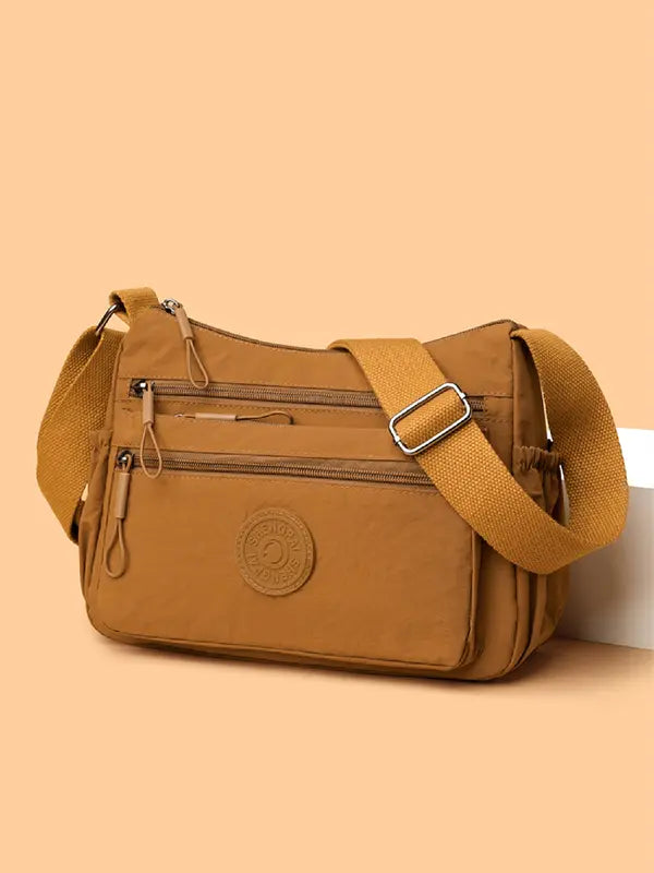 BETINAT - Solid Color Multi-Pocket Crossbody High-Quality
