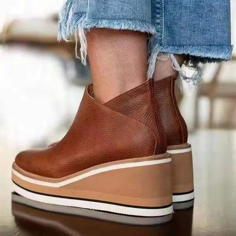 Kamala™  Casual Wedge Ankle Boots