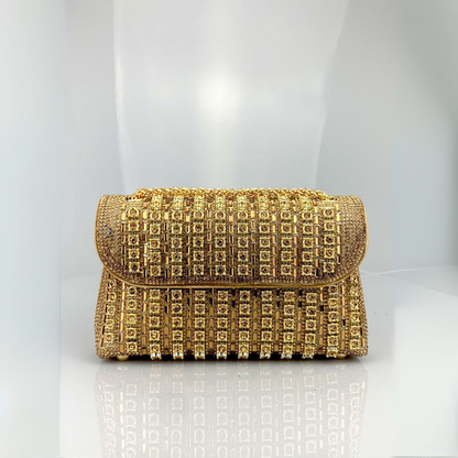 LAVIERA™ - Chic Chain Colored Diamond Shoulder Bag