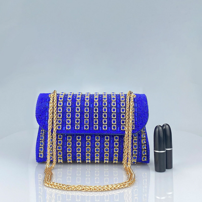 LAVIERA™ - Chic Chain Colored Diamond Shoulder Bag