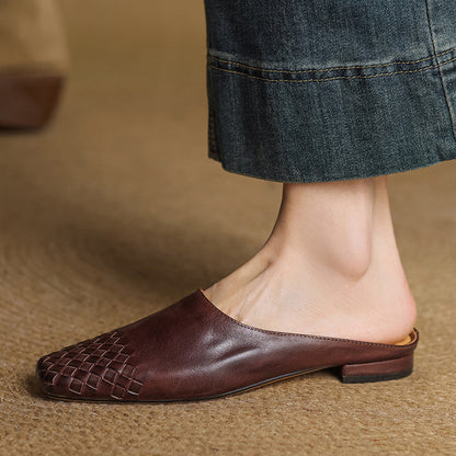 Mila™ Genuine Leather Mules