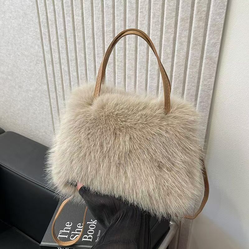 LIZZIET - Imitation Fur Small Handbag