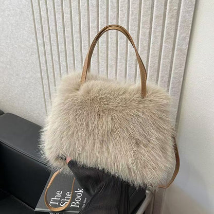 LIZZIET - Imitation Fur Small Handbag