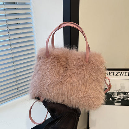 LIZZIET - Imitation Fur Small Handbag