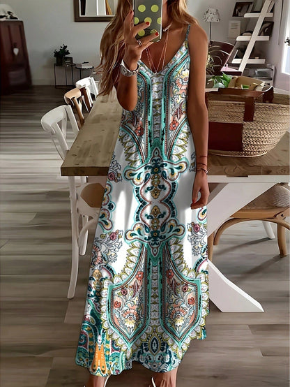 ROSARIO™ - Chic Summer Sleeveless Strap Maxi Dress