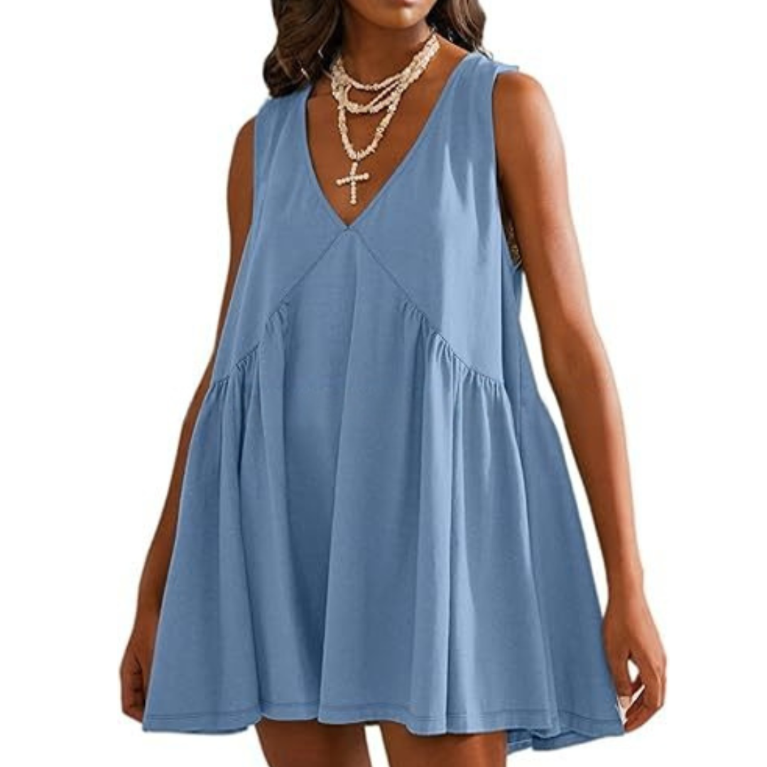 DANNAT - Women's V-Neck Tank Dress