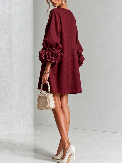 Cosette | Floral Button-Down Mini Dress