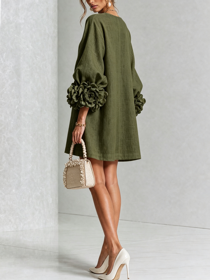 Cosette | Floral Button-Down Mini Dress