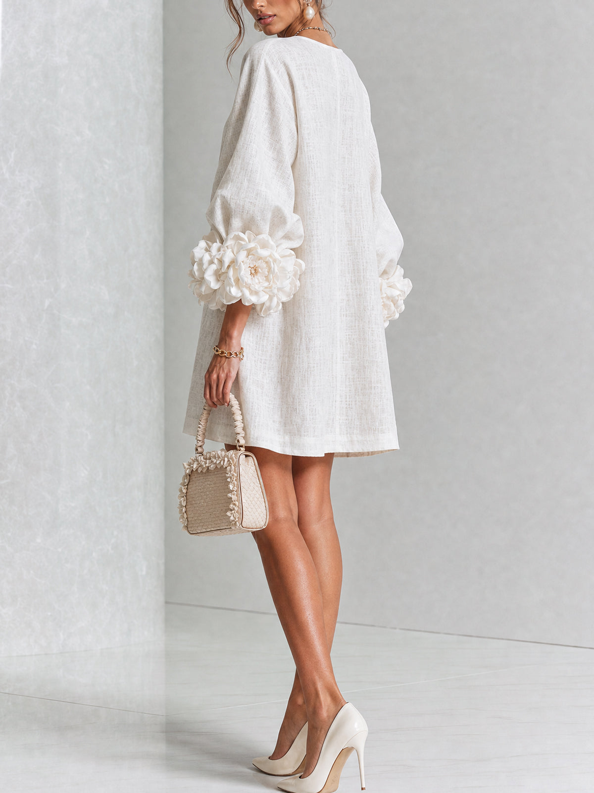 Cosette | Floral Button-Down Mini Dress