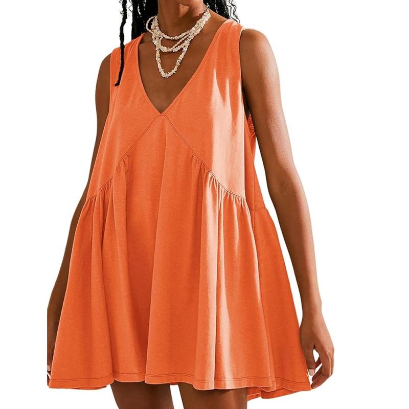 DANNAT - Women's V-Neck Tank Dress