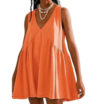 DANNAT - Women's V-Neck Tank Dress