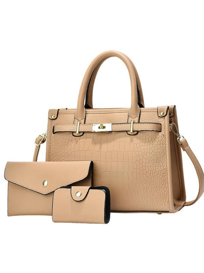 ALENORT - Crocodile Embossed Large Capacity Crossbody