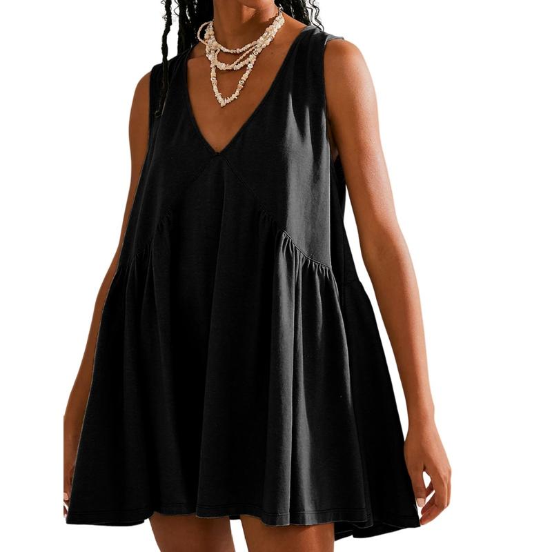 DANNAT - Women's V-Neck Tank Dress