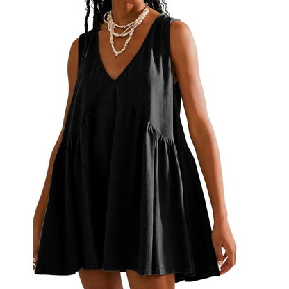 DANNAT - Women's V-Neck Tank Dress
