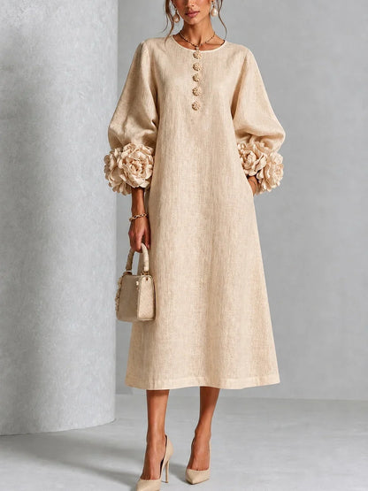 Marnie | Floral Button-Down Midi Dress