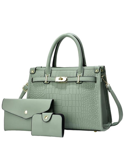 ALENORT - Crocodile Embossed Large Capacity Crossbody