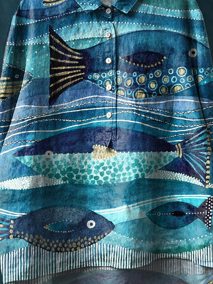 JACKY™ - Ocean Art Shirt