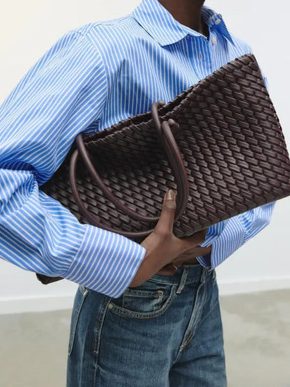 LINDSAYT - Woven Tote Bag for Casual