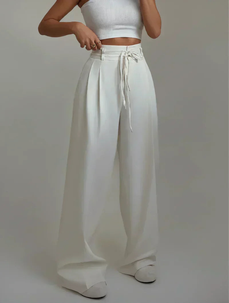 Josephine - High-Waisted Trousers with Wide Legs