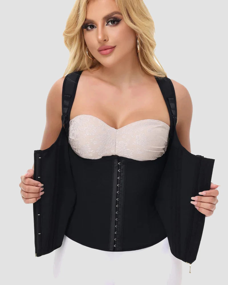 Shapshe® Open Bust Steel Bones Tummy Control Waist Trainer Vest