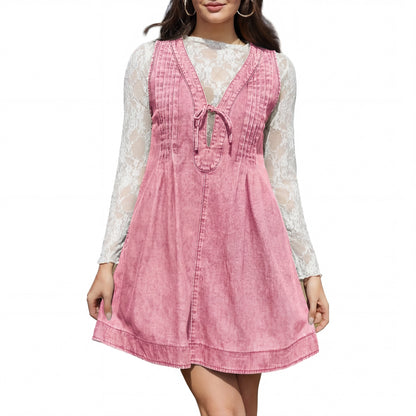 LAURENT - Vintage Inspired Sleeveless V Neck