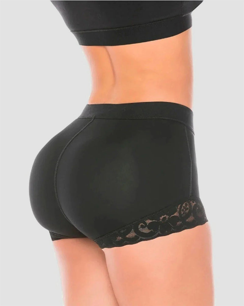 High Waist Women Hip Enhancer Shapewear Tummy Control Lace Body Shaper